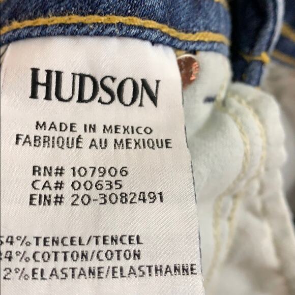 Hudson Signature Boot Back Flap Pocket Jeans - Picture 4 of 8